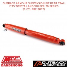OUTBACK ARMOUR SUSPENSION KIT REAR TRAIL FITS TOYOTA LC 78S (6 CYL PRE 2007)
